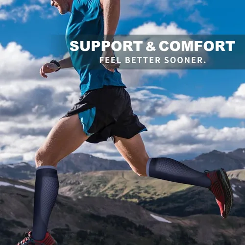 Vista 230 de Bluemaple 6 Pack Copper Compression Socks for Women and Men Circulation-Best Support for Medical, Running,Nursing,Athletic