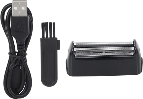 Vista 9 de Afeitadoras eléctricas de aluminio, 2 en 1 de doble propósito, bajo ruido, potente motor portátil, afeitadora de peluquería regalos para él