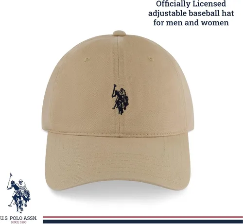 Vista 2 de U.S. Polo Assn. Small Polo Pony Logo Baseball Hat, 100% Cotton, Adjustable Cap