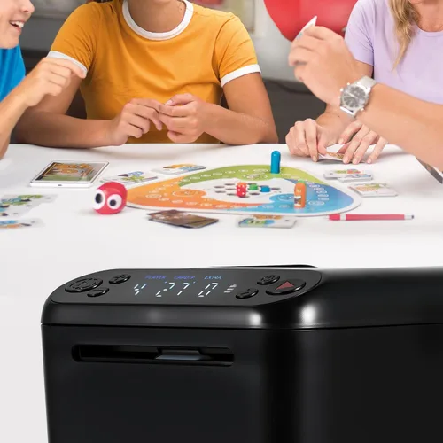 Vista 7 de Máquina automática de distribuidor de cartas, distribuidor de cartas de 1/2/3 de cubierta, recargable 180° 360° giratoria máquina de reparto