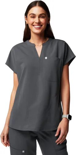 Vista 16 de Fabletics Camiseta médica Evolve de 3 bolsillos para mujer con un ajuste de gran tamaño, MotionTech, elástica en 4 direcciones, resistente a
