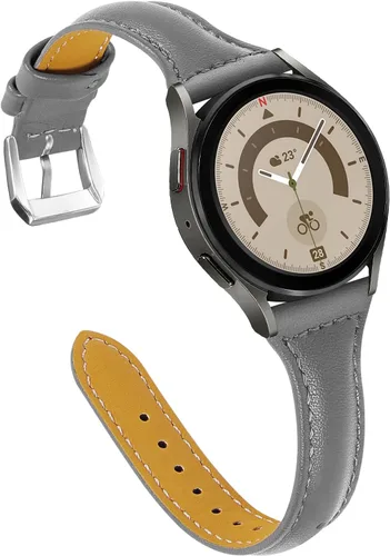 Vista 31 de JOYOZY Correa de cuero compatible con Samsung Galaxy Watch 6/7/FE/5/4 de 40 mm, 44 mm, Active (40 mm)/2 (40 mm) (44 mm), correa de muñeca delgada
