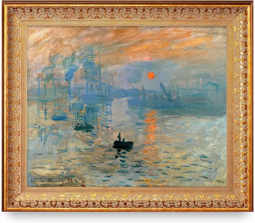 Vista 146 de A&T ARTWORK Antibes Seen from The Salis Gardens de Claude Monet Las Obras de Arte Clásico Mundial Reproducciones, Impresiones de Arte en Lienzo