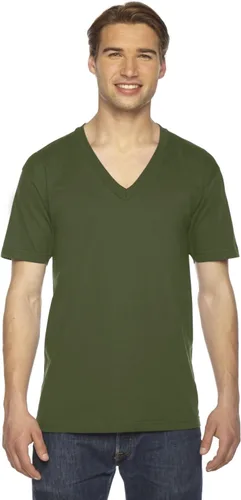 Vista 12 de American Apparel - Playera fina de mangas cortas, con cuello en V, para hombre/unisex