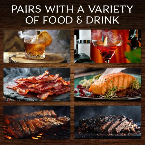 Vista 4 de Bolsa SmokeTop® de 4 onzas, chips ahumadores de cóctel para cócteles antiguos, whisky y bourbon - por Middleton Mixology Made in the USA (800 usos)