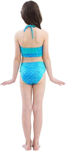 Vista 2 de Bnineteenteam - Bañador para niña con diseño de sirena