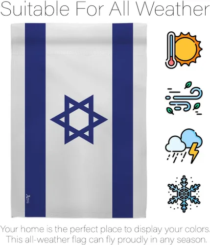 Vista 6 de Bandera de Israel Bandera de Israel para colgar en la pared del hogar, interior, porche, dormitorio, banderas residenciales, carteles de tapiz al