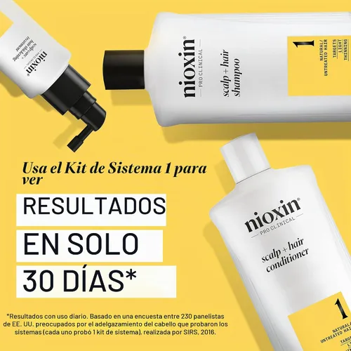 Vista 4 de Nioxin Shampoo & Conditioner Liter Duo Sets Pumps Included Systems 1-4