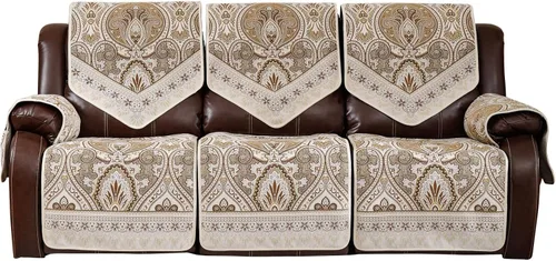 Vista 13 de Fundas impermeables para sofá reclinable, fundas antideslizantes para sofá reclinable de 2 asientos, fundas de sofá reclinable de jacquard lavables