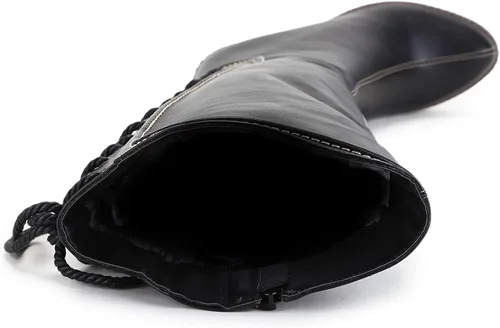 Vista 6 de ANN CREEK 'Camuy' botas de cuña con encaje en la espalda para mujer