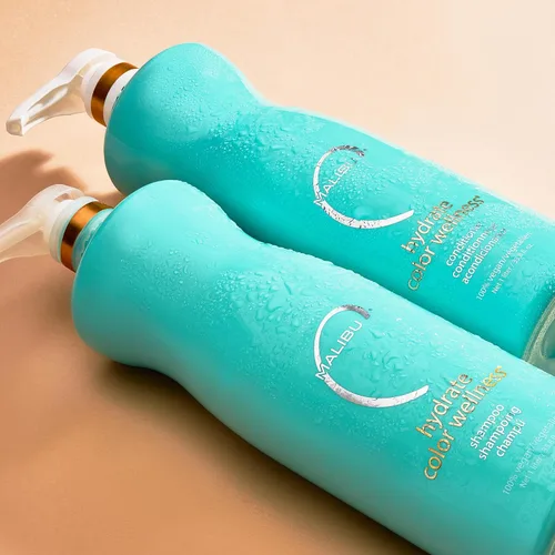 Vista 2 de Malibu C Hydrate Color Wellness Duo - Juego de champú y acondicionador hidratante seguro para el color - Formulado para preservar + proteger