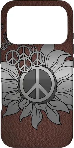 Vista 30 de Sunflower Peace Sign Hippie Hippy Vintage Floral Soul Gift Case for iPhone 17