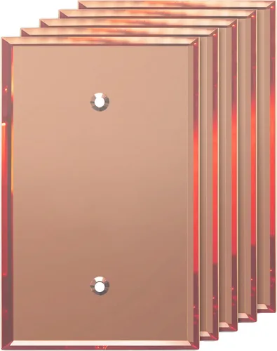 Vista 37 de LIDER Placa de pared dúplex para receptáculo, cubierta de salida con espejo, de gran tamaño, 1 cuadrilla Dorado