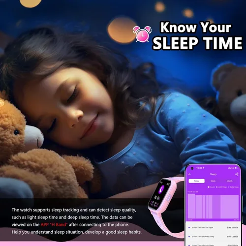 Vista 5 de Reloj inteligente para niños y adolescentes, no necesita teléfono, rastreador de actividad física para niños y niñas, reloj con 19 modos deportivos