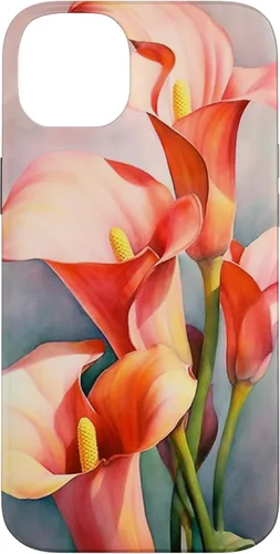 Vista 15 de Calla Lilies Flower Floral Watercolor Case for iPhone 17