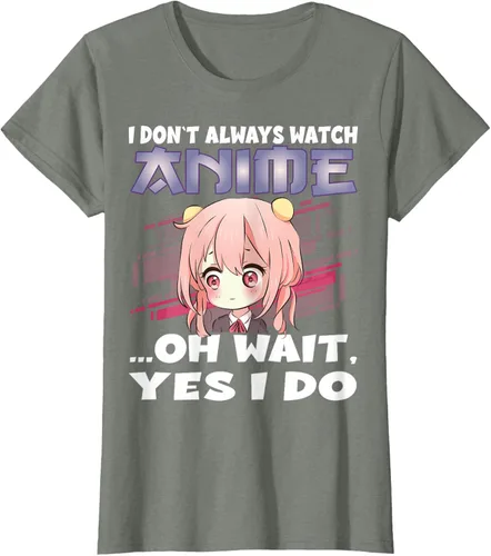 Vista 14 de Ver camiseta japonesa de anime con estampado de anime Girl, Negro, S