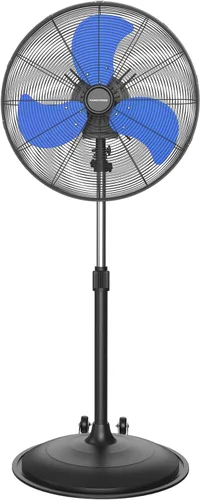 Vista 12 de Ventilador de pedestal con motor de CC de 18 pulgadas, ventilador oscilante de alta velocidad de 4900 CFM, control remoto, ventilador de pie