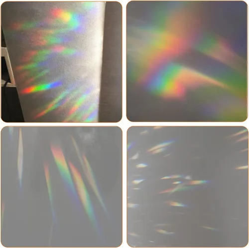 Vista 2 de Calcomanías de ventana para ataques de pájaros, adhesivos anticolisión, calcomanías de ventana de arco iris, vinilo estático, atrapasoles, adhesivos