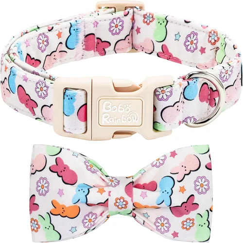 Vista 17 de Collar para perro, con estampado de tiburón, collar para cachorro, collar para mascotas, collar de lazo para perros, suave, duradero, ajustable