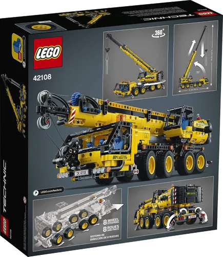 Vista 5 de LEGO Technic Grúa Móvil 42108 Kit de Construcción, Una Grúa Súper Modelo para Construir para Cualquier Fanático de los Juguetes de Construcción