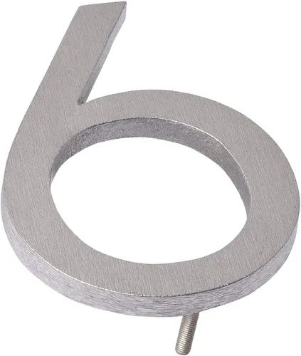 Vista 8 de Montague Metal Products Placa de dirección vertical de 4 pulgadas flotante con números de casa, aluminio, fácil de instalar, vertical, 4 dígitos