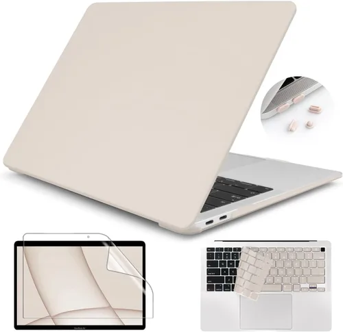 Vista 16 de Teryeefi Funda para MacBook Air 13 pulgadas Case 2021 2020 2019 2018 A2337 M1 A2179 A1932, carcasa rígida esmerilada, cubierta de teclado