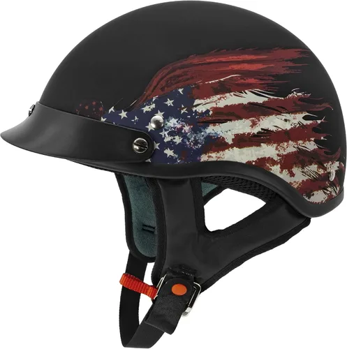 Vista 12 de VCAN Cruiser - Casco de motocicleta sólido, cobertura de media cara