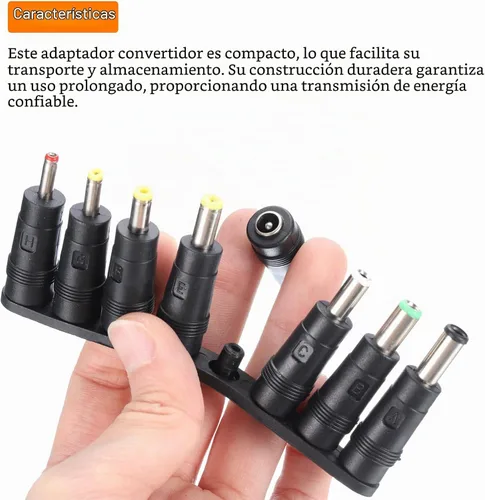 Vista 5 de uxcell Adaptador de conector de alimentación de CC, paquete de 5 conectores hembra de 0.217 x 0.083 in a conector macho de 0.217 x 0.098 in