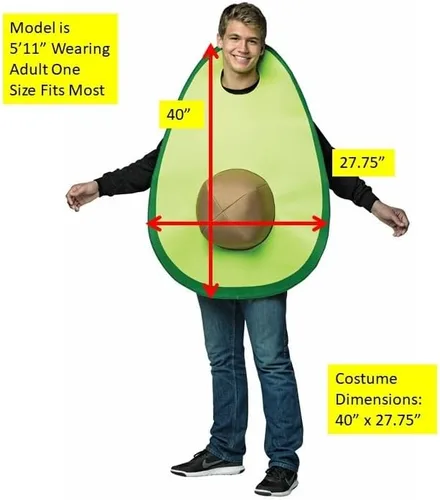 Vista 2 de Disfraz de hombre de aguacate