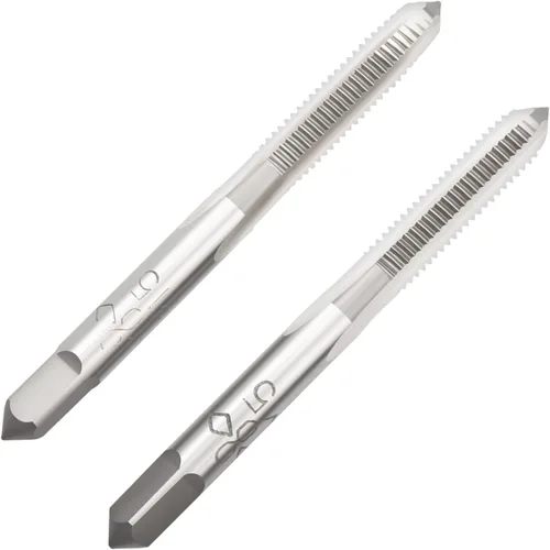 Vista 19 de M2 X 0.4 Mano métrica de grifo, mano derecha M2 X 0.016 in roscado mano grifo 1 par M2 X 0.4 Hand Tap 1Pair, Made of Alloy Tool Steel, Includes a