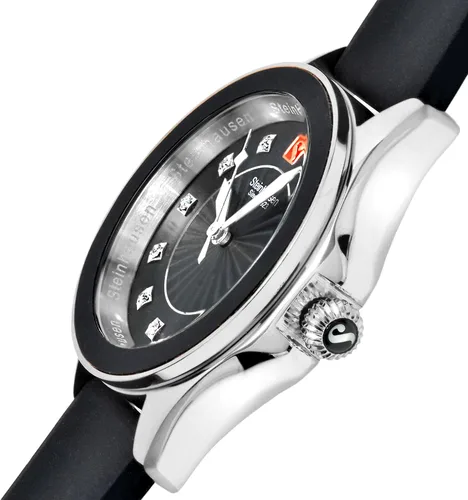 Vista 2 de Arbon Collection - Reloj para mujer con banda intercambiable de silicona de acero inoxidable