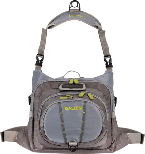 Vista 11 de Allen Company Fall River Fly Fishing Chest Pack - Fits up to 6 Tackle/Fly Boxes and Other Accessories - Olive