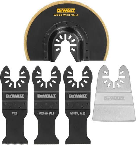 Vista 2 de DEWALT Kit de Cuchillas para Herramienta Oscilante, 5 Piezas (DWA4216)