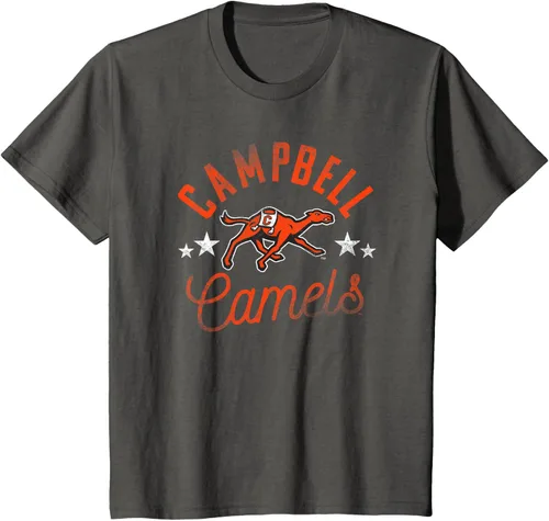 Vista 9 de Campbell University Camiseta con logotipo de Fighting Camels, Gris