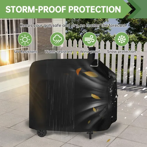Vista 4 de Royal Gourmet CC1830/CC1830V 30 Cubierta de parrilla de carbón impermeable resistente a la decoloración