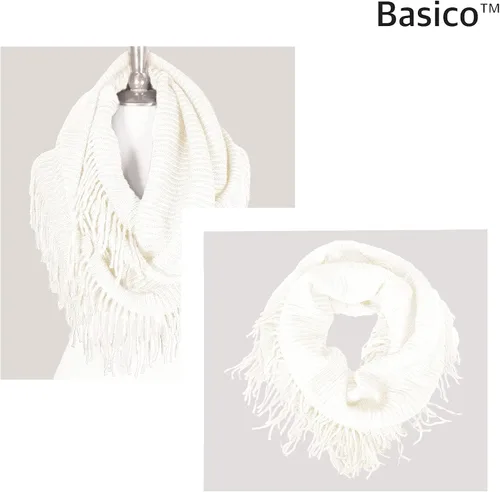Vista 4 de Basico - Bufandas infinitas para mujer, modernas, suaves y de invierno