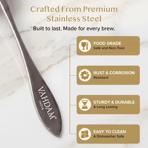 Vista 7 de Cuchara de medida perfecta para té de hojas sueltas Cuchara de té de acero inoxidable de calidad premium Cucharadas de medida perfectas