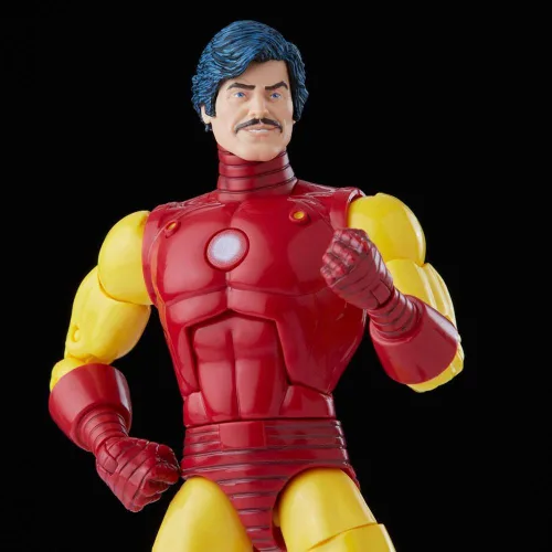 Vista 2 de Marvel Hasbro Legends Series 20th Anniversary Series 1 - Figura de acción de Iron Man de 6 pulgadas, juguete coleccionable, 9 accesorios F3463 Multi