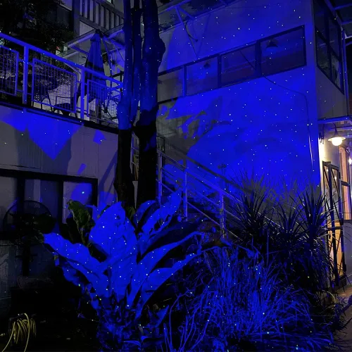 Vista 4 de Luces de jardín Firefly Proyector de estrellas con nebulosa azul Iluminación decorativa para exteriores