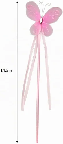 Vista 3 de Kit de varita de princesa para niñas, varitas de juguete mágicas para disfrazarse, disfraz de Halloween, espectáculos mágicos, cosplay, fiesta