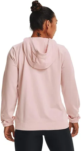 Vista 3 de Under Armour Sudadera con capucha de forro polar con logotipo grande para mujer