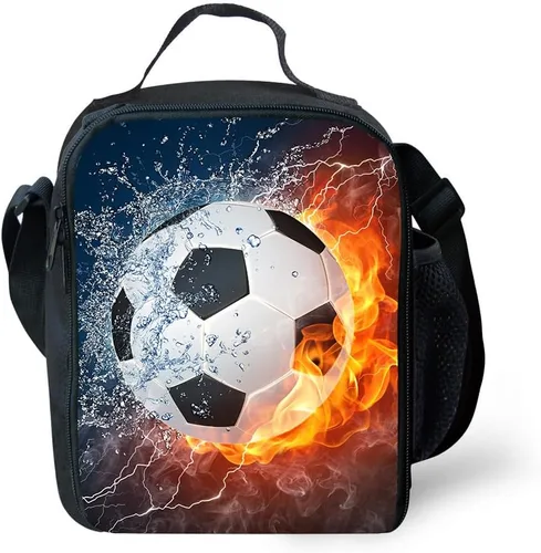 Vista 7 de CAIWEI Bolsa de almuerzo Galaxy con aislamiento para lonchera (baloncesto de torneado)