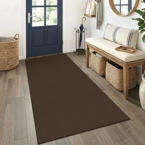 Vista 25 de EARTHALL Alfombra tejida de 2 x 3 pies, lavable para entrada, alfombra trenzada antideslizante, alfombra para puerta interior y exterior, alfombra