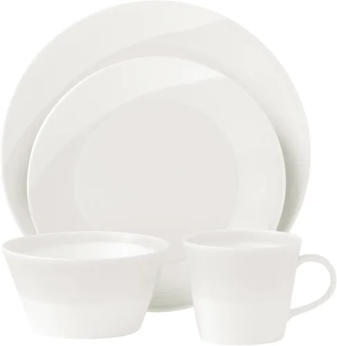 Vista 2 de Royal Doulton 1815 - Juego de vajilla blanca de 16 piezas