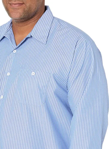 Vista 3 de Red Kap Camisa de trabajo de rayas industriales RK para hombre