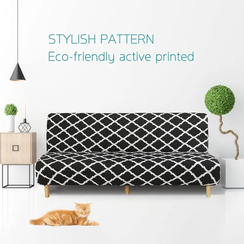 Vista 2 de Beacon Funda elástica para sofá para mascotas funda elástica de poliéster y elastano, protectora de muebles lavable sofá sin brazos, plegable, funda