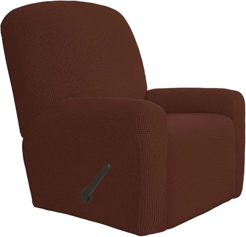 Vista 82 de Easy-Going Funda Elástica para Sofá Reclinable Cobertor de Sofá 4 Piezas Protector de Muebles Sofá Suave con Fondo Elástico Poliéster Spandex Tela