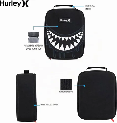 Vista 7 de Hurley Men's Insulated Lunch Tote Bag
