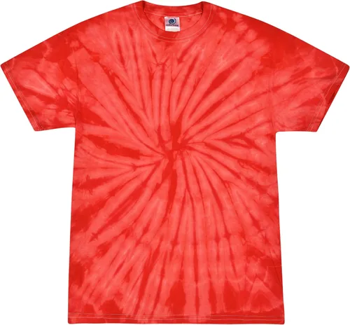 Vista 34 de Colortone Camisetas de teñido anudado de araña para hombres y mujeres, camisetas unisex de manga corta con teñido anudado para adultos Blaze