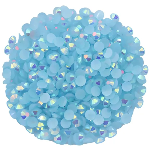Vista 10 de 4500 diamantes de imitación SS6 de 0.079 in AB con parte trasera plana para uñas, manualidades, gemas redondas de brillo, cristales para bricolaje